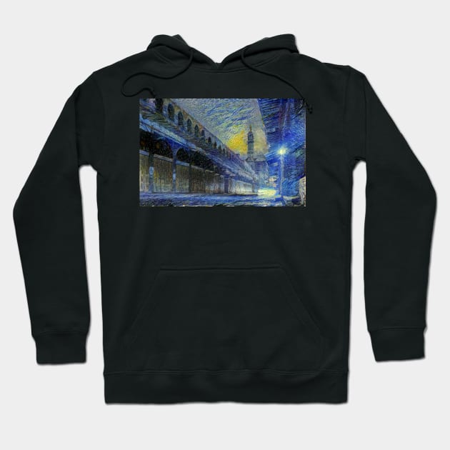 Midhat Pasha Souk - Starrynight Hoodie by Homsalgia